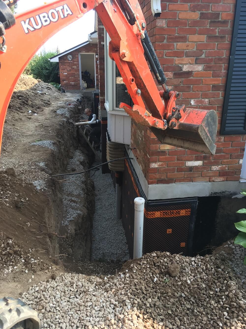diggingl around foundation