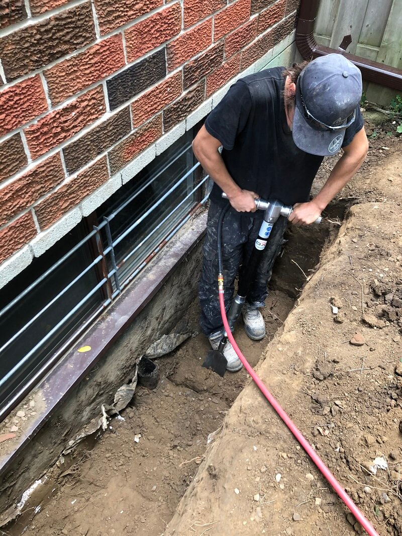 foundation repair waterproofing excavation