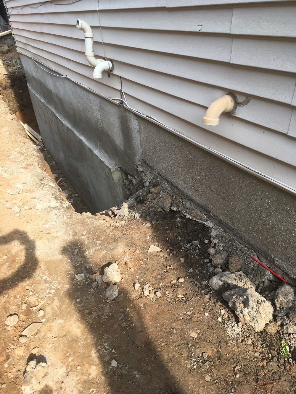 poured concrete crack repair